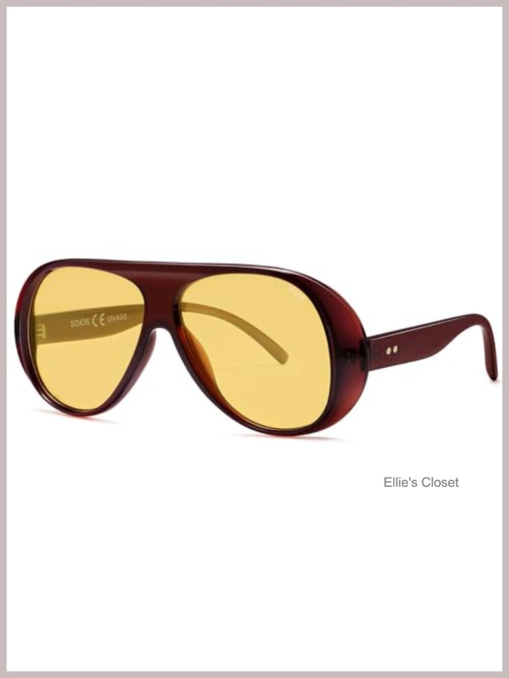 Retro Polarized Oversized 90s Aviator Sunglasses Square UV400 Unisex